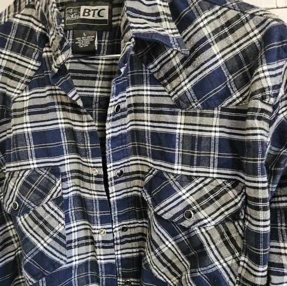 BTC flannel shirt Size L - Picture 2 of 8